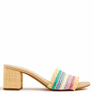 NWT - J.Crew Woven Mule Heels